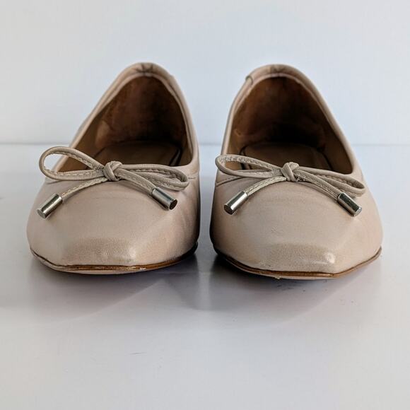 Flattered Cream Flats with Bow Detail - Picture 4 of 15